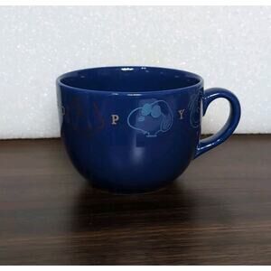 Smuga Denz International Peanuts Snoopy Ceramic Bowl Mug Blue